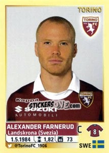 Sticker Alexander Farnerud - Calciatori 2013-2014 - Panini