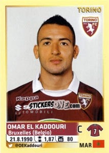 Sticker Omar El Kaddouri - Calciatori 2013-2014 n. 556 - Panini