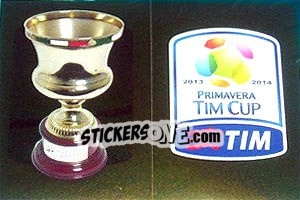 Sticker Trofeo Coppa Italia Primavera - Logo Coppa Italia - Calciatori 2013-2014 n. 9 - Panini