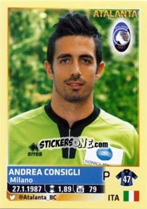 Sticker Andrea Consigli - Calciatori 2013-2014 n. 19 - Panini