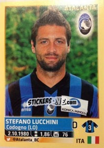 Sticker Stefano Lucchini - Calciatori 2013-2014 n. 22 - Panini