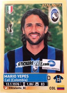 Sticker Mario Yepes - Calciatori 2013-2014 n. 25 - Panini
