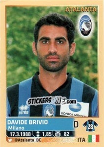 Sticker Davide Brivio - Calciatori 2013-2014 n. 27 - Panini