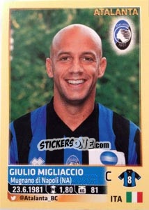 Sticker Giulio Migliaccio - Calciatori 2013-2014 n. 28 - Panini