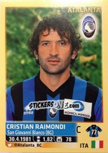 Sticker Cristian Raimondi - Calciatori 2013-2014 n. 29 - Panini
