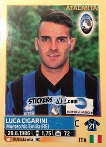 Sticker Luca Cigarini - Calciatori 2013-2014 n. 30 - Panini