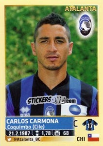 Sticker Carlos Carmona - Calciatori 2013-2014 n. 31 - Panini