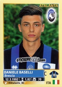 Sticker Daniele Baselli - Calciatori 2013-2014 n. 32 - Panini
