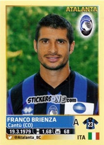 Sticker Franco Brienza - Calciatori 2013-2014 n. 35 - Panini