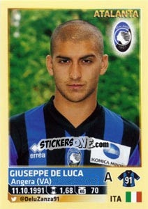 Sticker Giuseppe De Luca - Calciatori 2013-2014 n. 36 - Panini