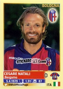 Sticker Cesare Natali - Calciatori 2013-2014 n. 50 - Panini
