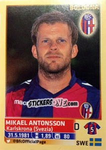Sticker Mikael Antonsson - Calciatori 2013-2014 n. 51 - Panini