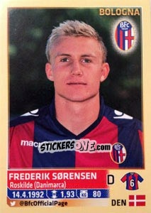 Cromo Frederik Sørensen - Calciatori 2013-2014 - Panini