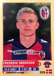Sticker Frederik Sørensen - Calciatori 2013-2014 n. 56 - Panini