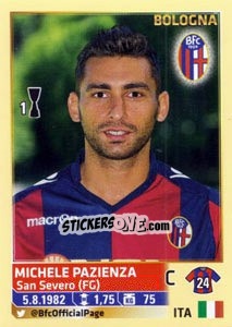 Sticker Michele Pazienza - Calciatori 2013-2014 - Panini