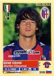 Figurina Rene Krhin - Calciatori 2013-2014 - Panini