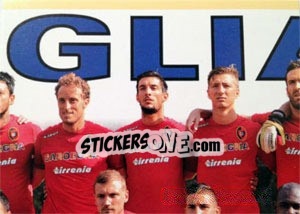 Cromo Squadra - Cagliari - Calciatori 2013-2014 - Panini