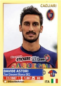 Cromo Davide Astori - Calciatori 2013-2014 - Panini