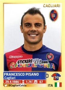 Sticker Francesco Pisano - Calciatori 2013-2014 n. 80 - Panini