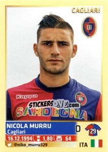 Sticker Nicola Murru - Calciatori 2013-2014 n. 83 - Panini