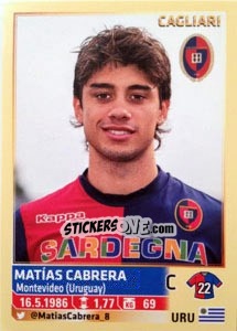 Sticker Matias Cabrera - Calciatori 2013-2014 n. 87 - Panini