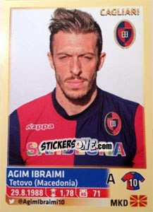 Cromo Agim Ibraimi - Calciatori 2013-2014 - Panini