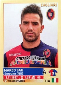 Sticker Marco Sau - Calciatori 2013-2014 n. 93 - Panini