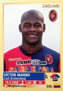 Sticker Victor Ibarbo - Calciatori 2013-2014 n. 94 - Panini