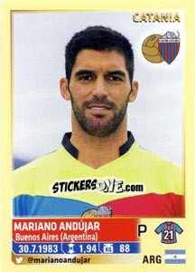 Figurina Mariano Andújar - Calciatori 2013-2014 - Panini