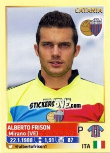 Sticker Alberto Frison - Calciatori 2013-2014 n. 107 - Panini