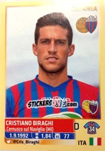 Sticker Cristiano Biraghi - Calciatori 2013-2014 n. 112 - Panini