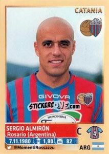 Cromo Sergio Almirón - Calciatori 2013-2014 - Panini