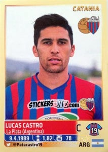 Sticker Lucas Castro - Calciatori 2013-2014 n. 120 - Panini