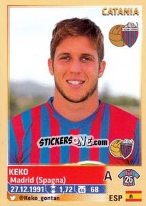 Sticker Keko - Calciatori 2013-2014 n. 123 - Panini