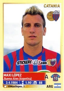 Sticker Maxi López - Calciatori 2013-2014 n. 125 - Panini