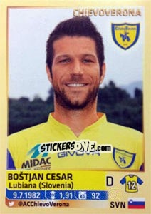 Cromo Boštjan Cesar - Calciatori 2013-2014 - Panini