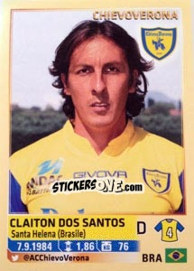 Sticker Claiton Dos Santos - Calciatori 2013-2014 - Panini