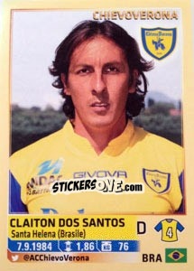Sticker Claiton Dos Santos - Calciatori 2013-2014 n. 141 - Panini