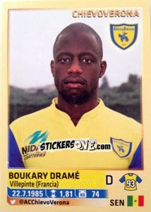 Sticker Boukary Dramé - Calciatori 2013-2014 - Panini