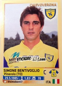 Sticker Simone Bentivoglio - Calciatori 2013-2014 - Panini