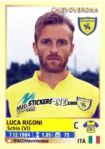 Sticker Luca Rigoni - Calciatori 2013-2014 n. 148 - Panini
