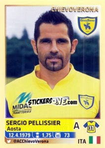 Sticker Sergio Pellissier - Calciatori 2013-2014 n. 154 - Panini