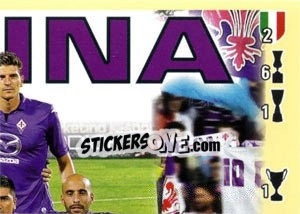 Sticker Squadra - Fiorentina - Calciatori 2013-2014 - Panini