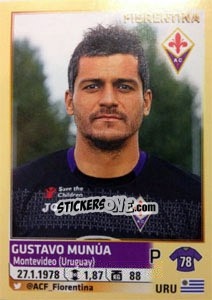 Sticker Gustavo Munua - Calciatori 2013-2014 - Panini