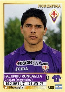 Cromo Facundo Roncaglia - Calciatori 2013-2014 - Panini