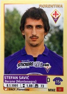 Sticker Stefan Savic - Calciatori 2013-2014 n. 168 - Panini