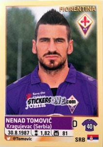 Sticker Nenad Tomovic - Calciatori 2013-2014 n. 169 - Panini