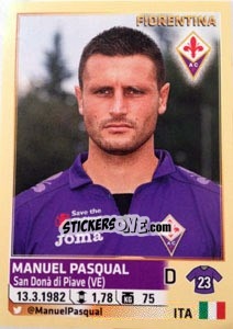 Sticker Manuel Pasqual - Calciatori 2013-2014 n. 171 - Panini