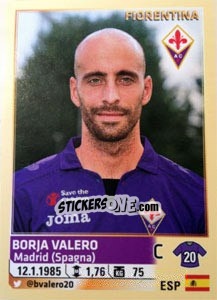 Sticker Borja Valero - Calciatori 2013-2014 - Panini