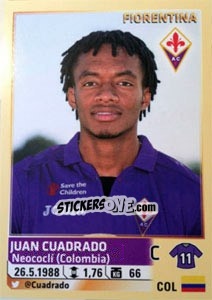 Sticker Juan Cuadrado - Calciatori 2013-2014 - Panini